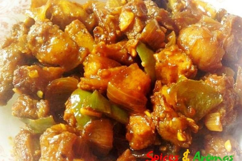 Chilly Pork - Indo Chinese delicious Pork recipe