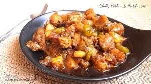 chilly pork indo chinese