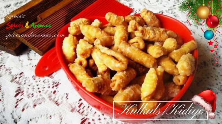 Kulkuls – ( Kidiyo ) Crunchy golden Christmas sweet