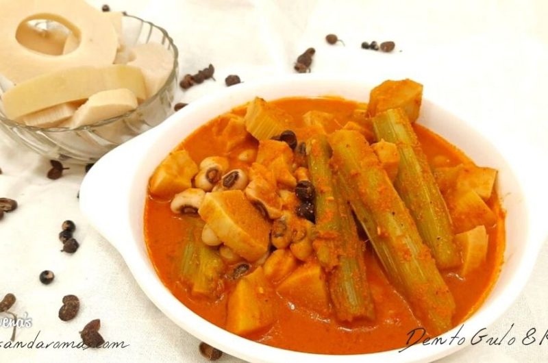 Dento Gulo and Keerl - Amaranth Stem, Lobia Beans and Bamboo Shoots