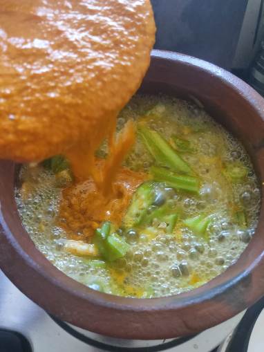 Prawn Curry with Ladies Finger - A delicious Mangalorean Recipe