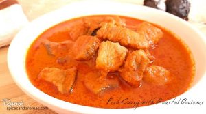 Roasted Onion Fish Curry