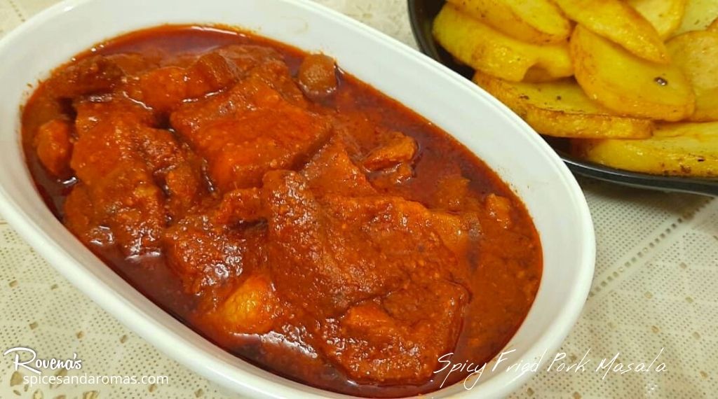 spicy fried pork masala