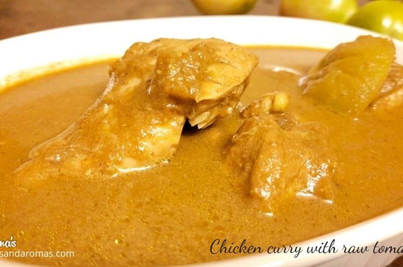 Chicken Curry With Raw Tomatoes