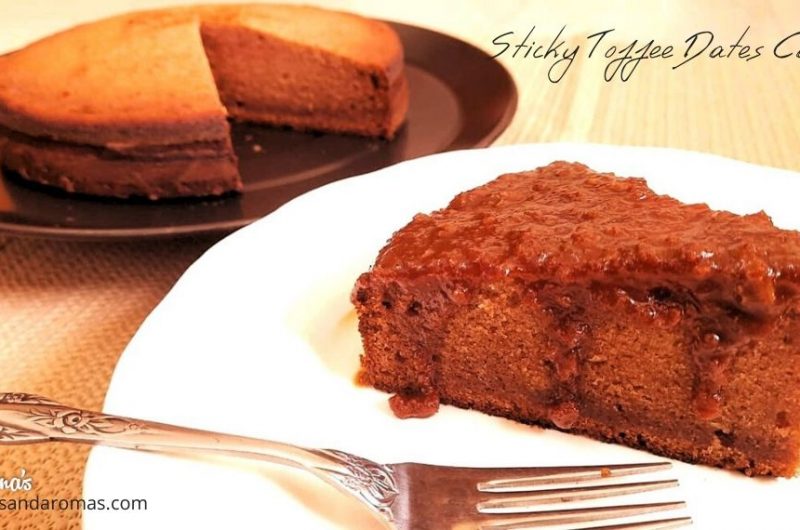 Sticky Toffee Dates Cake Recipe - Healthy Delicious Cake Without Oven