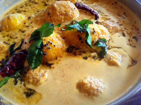 Mango Sasav Ripe Mango Curry Mangalorean Style - Authentic Konkani Preparation