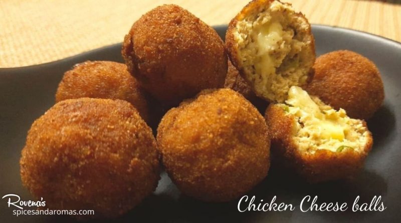 Chicken Cheese Balls - Tasty And Cheesy Appetizer | Spices And Aromas