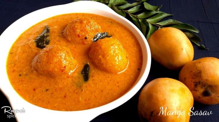 Mango Sasav Ripe Mango Curry Mangalorean Style – Authentic Konkani Preparation