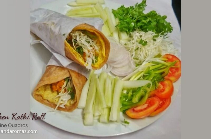 Chicken Kathi Roll Recipe by Eugine Quadros