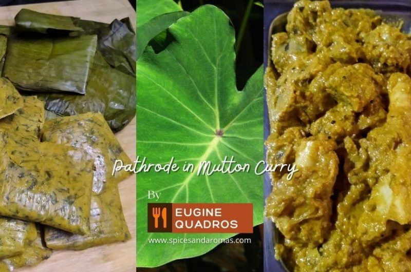 Pathrode with Mutton Gravy | A Delicious Mangalorean Pathrode Recipe with Mutton Curry